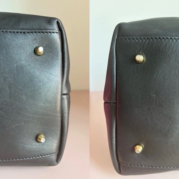 Rare Dolce & Gabbana Dome Black Leather Handbag - with lock and keys! - Picture 11 of 12